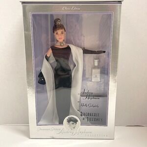 1998 Barbie Doll Audrey Hepburn Holly Golightly Breakfast at Tiffany's Blk Gown